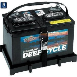 Battery Holder Trays with Stainless Steel Strap Hold Down