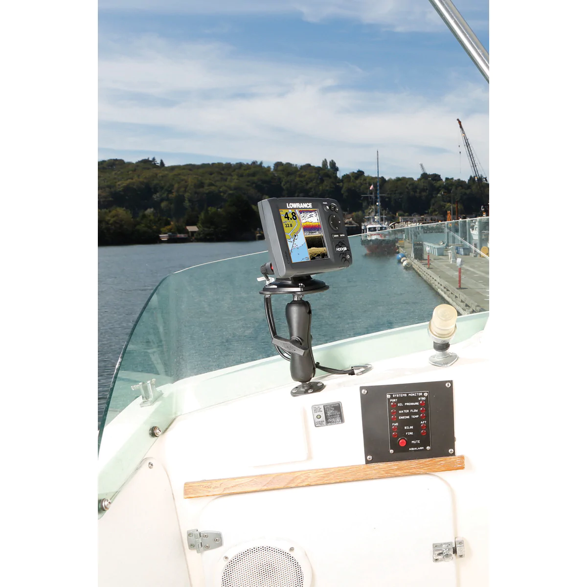 RAM-107U - RAM Mounts Fishfinder Mount for Humminbird 500/600/700 Series Devices - Image 2