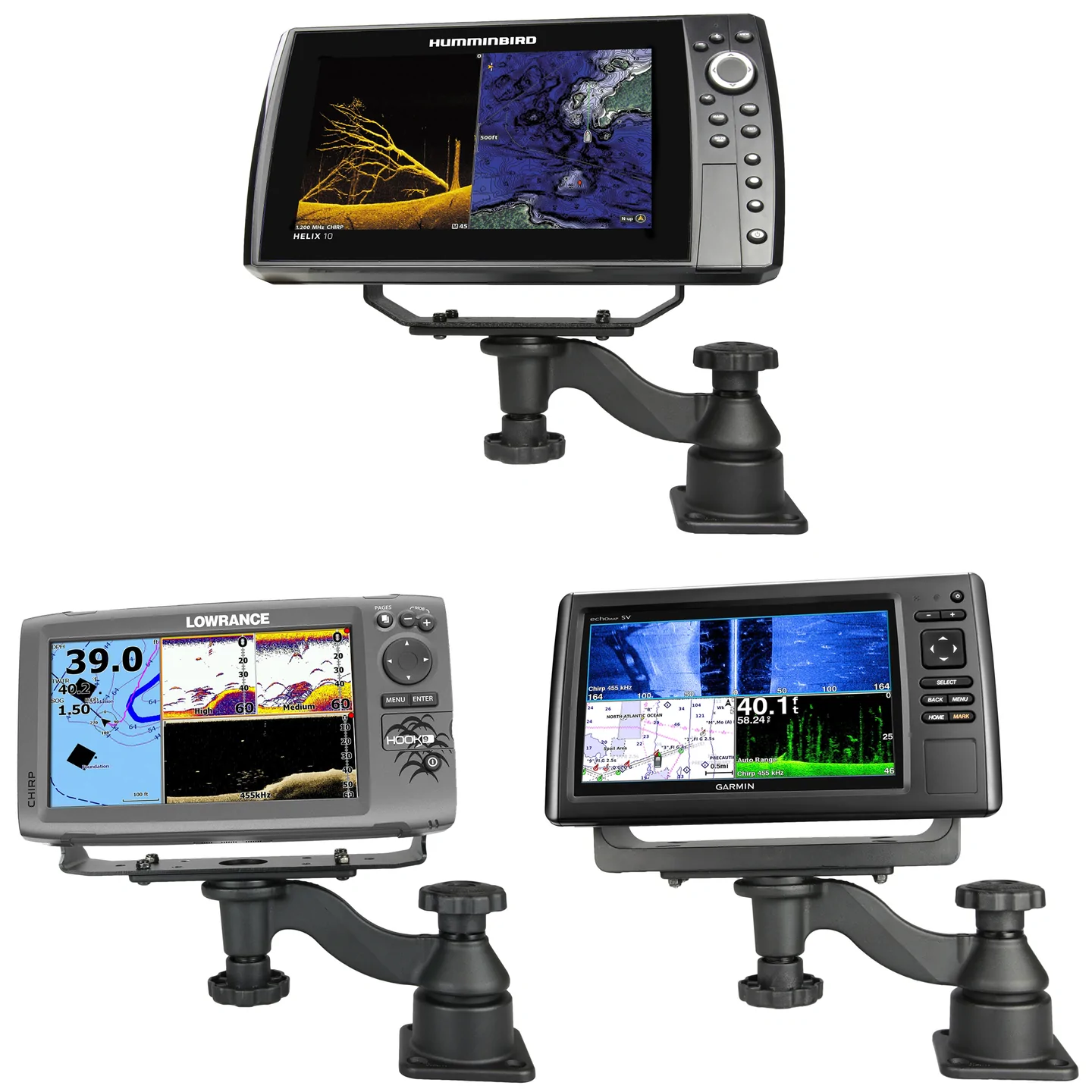 RAM-109HU - RAM Mounts Horizontal 6" Swing Arm Mount for Fishfinders - Image 2