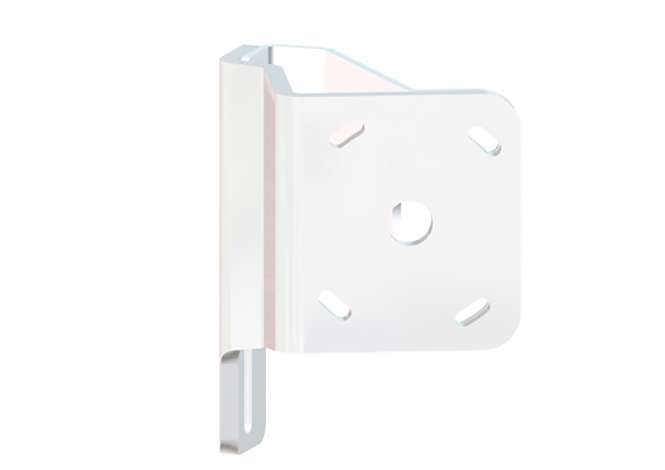 Braced Side Mount to Jackplate 2 inch Setback 2 inch Rise Starboard Side White