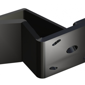 Braced Side Mount to Jackplate 2 inch Setback 6 inch Rise Starboard Side Black