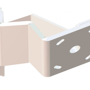 Braced Side Mount to Jackplate 2 inch Setback 6 inch Rise Starboard Side White