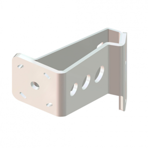 Braced Side Mount to Jackplate 8 inch Setback 6 inch Rise Port Side White