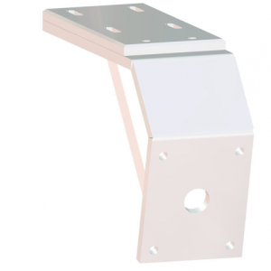 Deck Mount Short-Short 8 inch Aft 6 inch Drop White