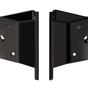 Dual Braced Side Mount to Jackplate Negative 2 inch Setback 2 inch Rise Black