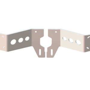 Dual Mounts Between Jackplate or Transom and Motor 2 inch Setback 3 inch Rise White