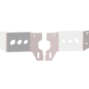 Dual Mounts Between Jackplate or Transom and Motor 2 inch Setback 6 inch Rise White