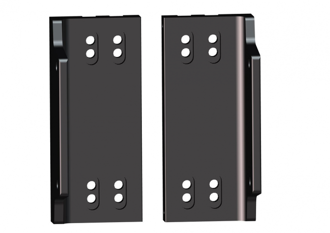 Dual Motor to Side Mount Adapters Black For Mercury Outboards