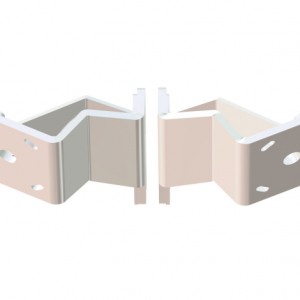 Dual Braced Side Mount to Jackplate 2 inch Setback 6 inch Rise Port/Starboard Side White