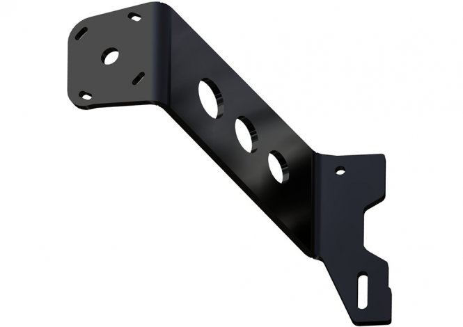 Between Jackplate or Transom and Motor 12 inch Setback 6 inch Rise Port Side Black