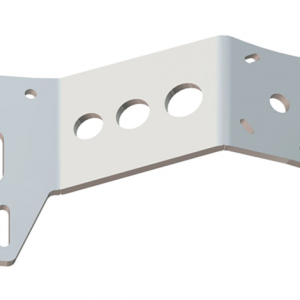 Between Jackplate or Transom and Motor 2 inch Setback 3 inch Rise Starboard Side White