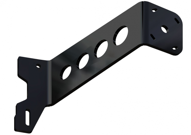 Between Jackplate or Transom and Motor 14 inch Setback 6 inch Rise Starboard Side Black