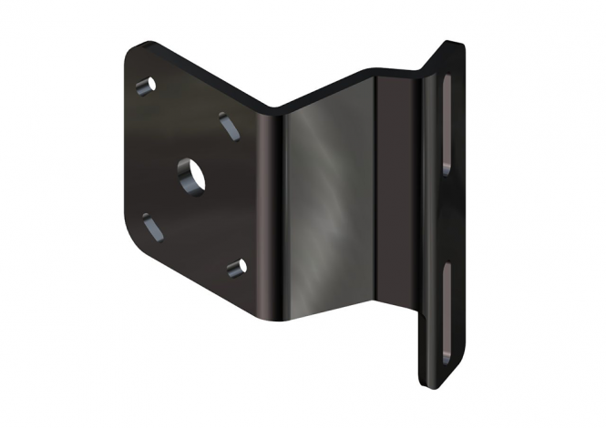 Side Mount to Jackplate 2 inch Setback 2 inch Rise Port Side Black