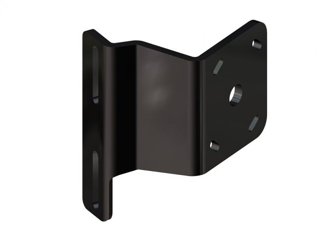 Side Mount to Jackplate 2 inch Setback 2 inch Rise Starboard Side Black