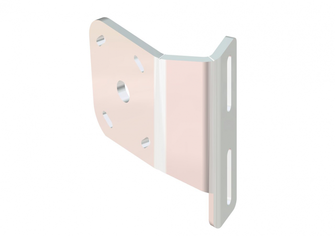 Side Mount to Jackplate Negative 2 inch Aft Setback 2 inch Rise Port Side White