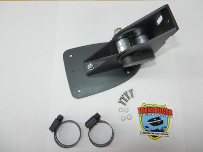 Armor Plate for Lowrance LiveSight Transducer on a Trolling Motor