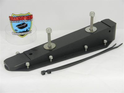 Shield for Lowrance LSS2 Structure Scan Transducer on Jack Plate, Hole Shot Plate or Set Back