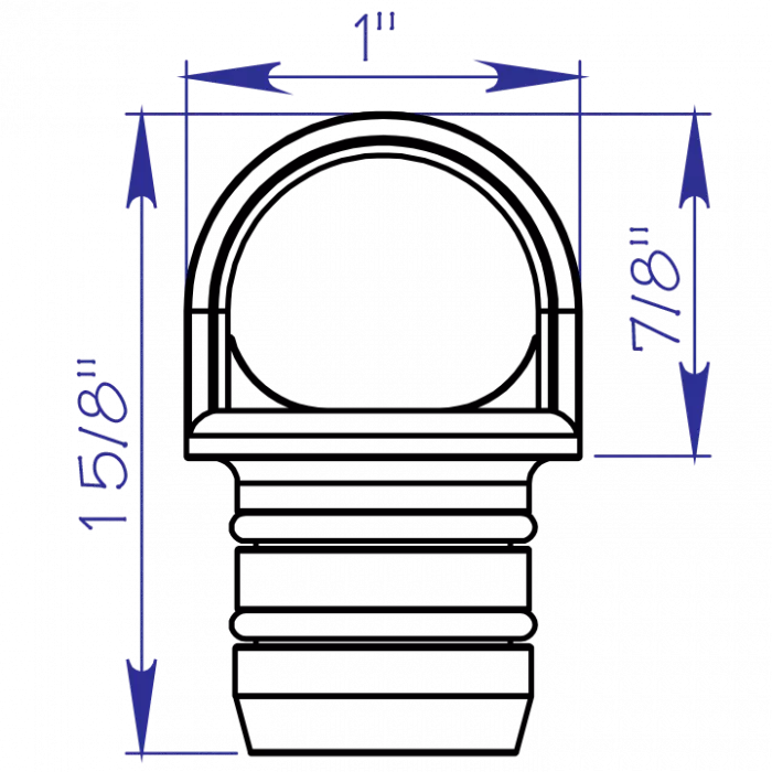 Drain Plug - Push-In 3/4" - Image 2