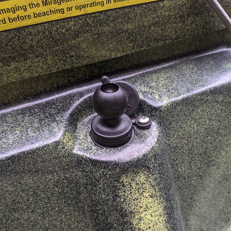 RAP-B-354U - RAM Mounts Wedge 1" Ball Adapter for Scotty and Hobie Sail Port Base - Image 2