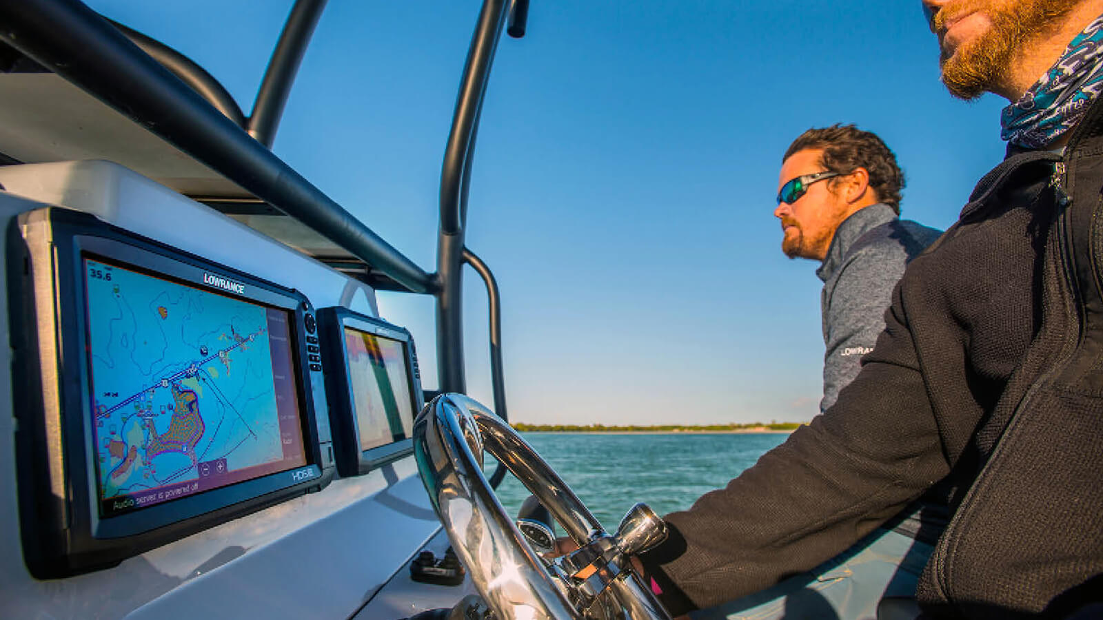 Lowrance electronics action shot 2