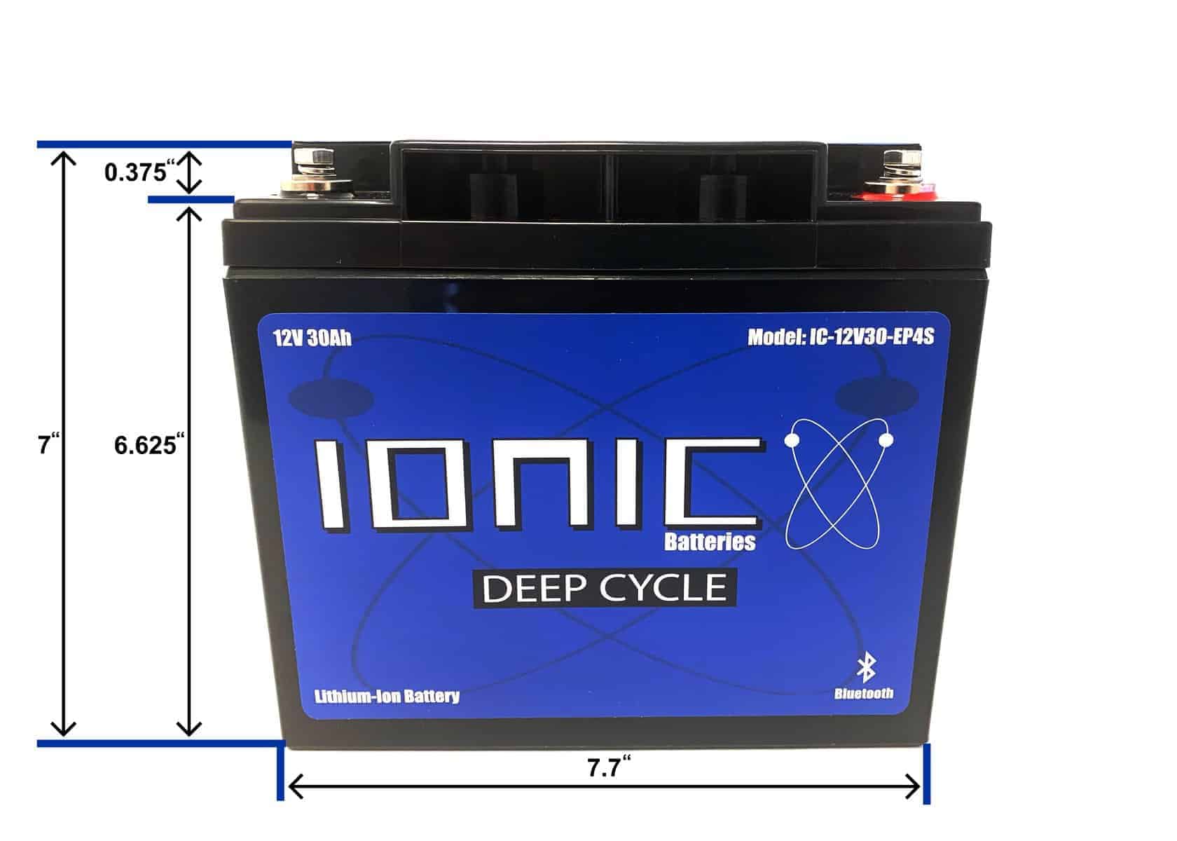 12V 30Ah Deep Cycle Battery With Bluetooth - Image 2