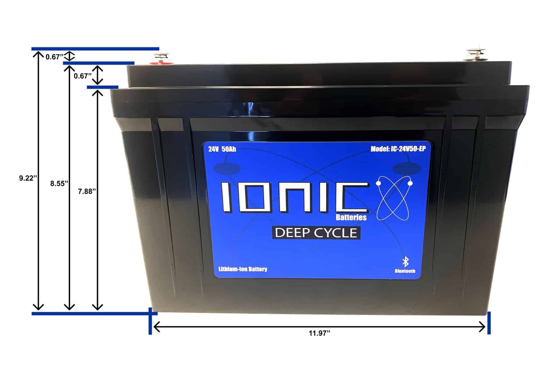24V 50Ah Deep Cycle Battery With Bluetooth - Image 6